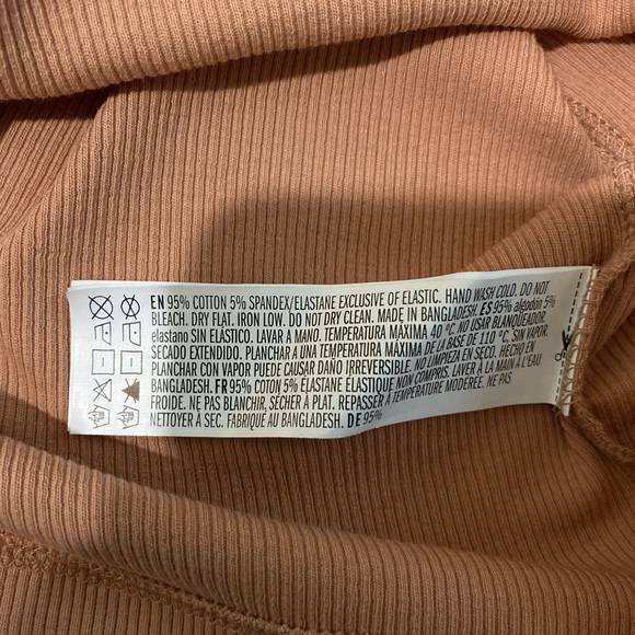 NWT Forever 21 Salmon/Coral Off-The-Shoulder Bodycon Dress, Size Small - Picture 4 of 6